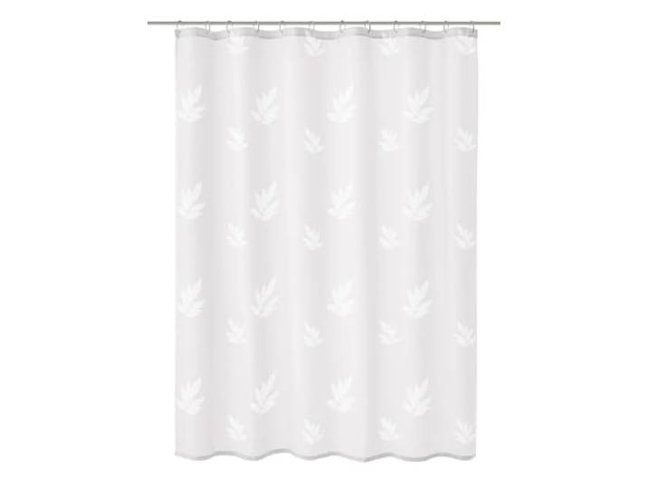 Kleine Wolke Duschvorhang Textil Canton Schneeweiß 180 x 200 cm