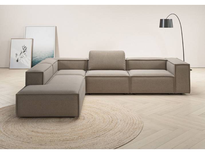 Home affaire Ecksofa Watertown luxuriöses Design & erstklassige Qualität, Japandi Design, Breite 311 cm