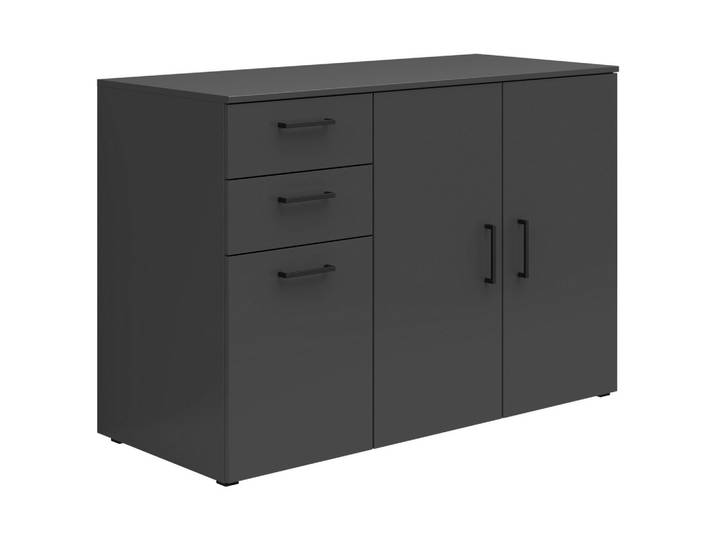 Kommode 120/83/52 cm Graphitfarben