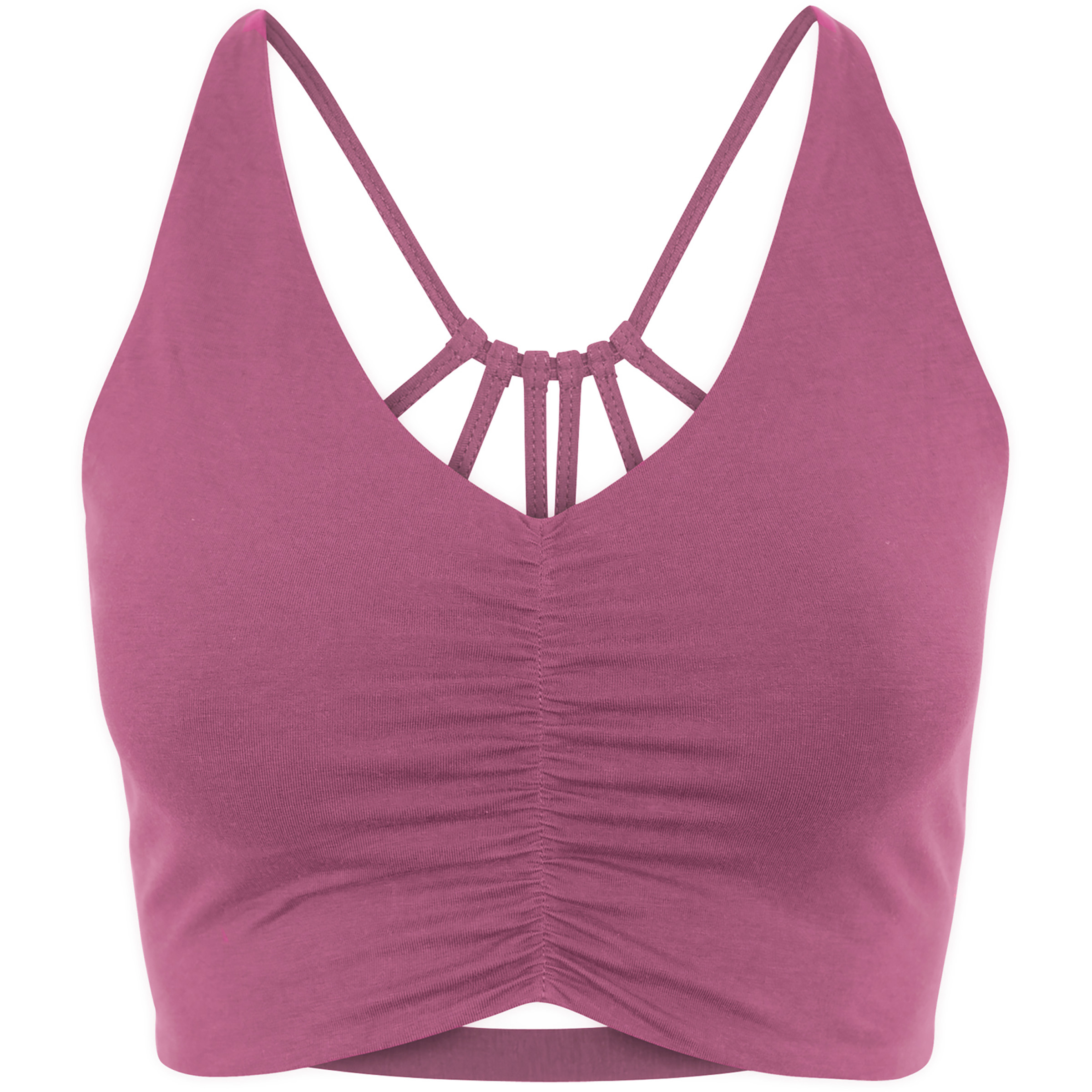 Jaya Carolina Sport BH Damen Sport-BHs lila Größe M Yoga Geruchsneutralisierend Lyocell (Tencel)