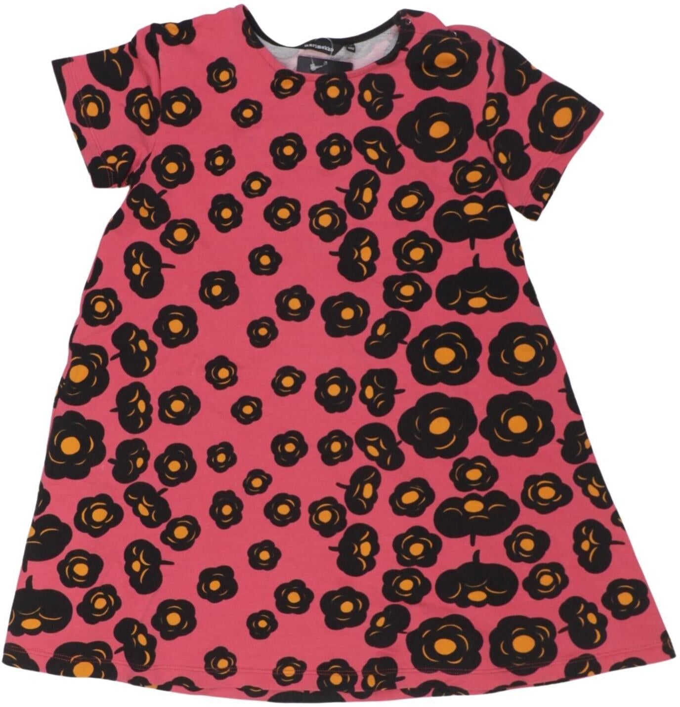 Marimekko Mädchen Kleid, Pink, Gr. EU 116, Elasthan / Baumwolle - Second Hand