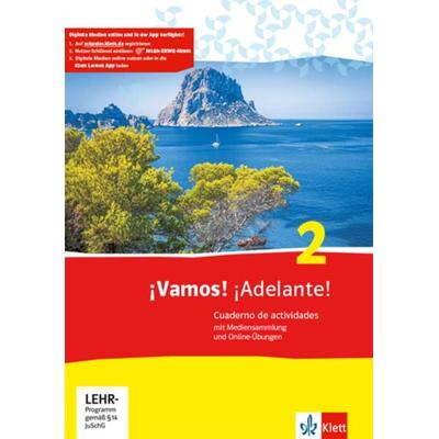 ¡Vamos! ¡Adelante! 2. Cuaderno de actividades mit Mediensammlung und Online-Übungen, Set von , Klett Schulbuchverlag, 978-3-12-536031-0