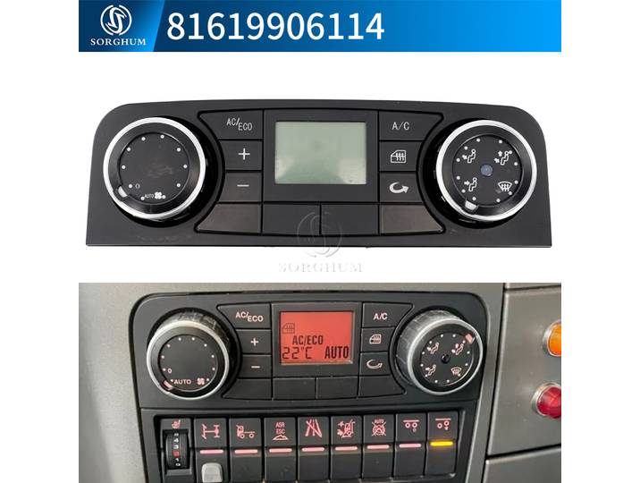 Interrupteur de commande de climatisation et de chauffage AC 81619906114 pour camion MAN TGS TGX TGL TGM 81619906104 81619906126 81619906078