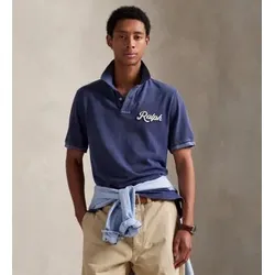 Polo Ralph Lauren für Herren. 710981803004 Polo mit Logo Ralph marineblau (S), Lässig, Baumwolle, Kurzarm
