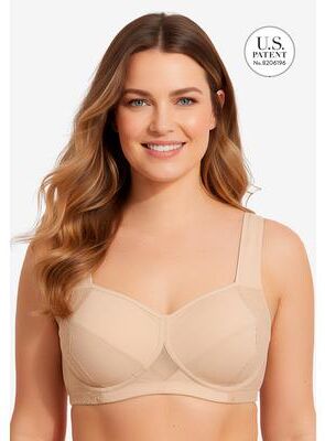 Plus Size Women's Full Coverage Side Wire Bra by Comfort Choice in Nude (Size 44 B)
