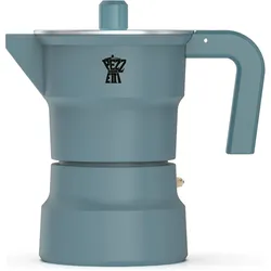 Pezzetti SOLIDEXPRESS Emaille-Kaffeemaschine (3 Tassen) - Antiktürkis, Espressokocher, Türkis