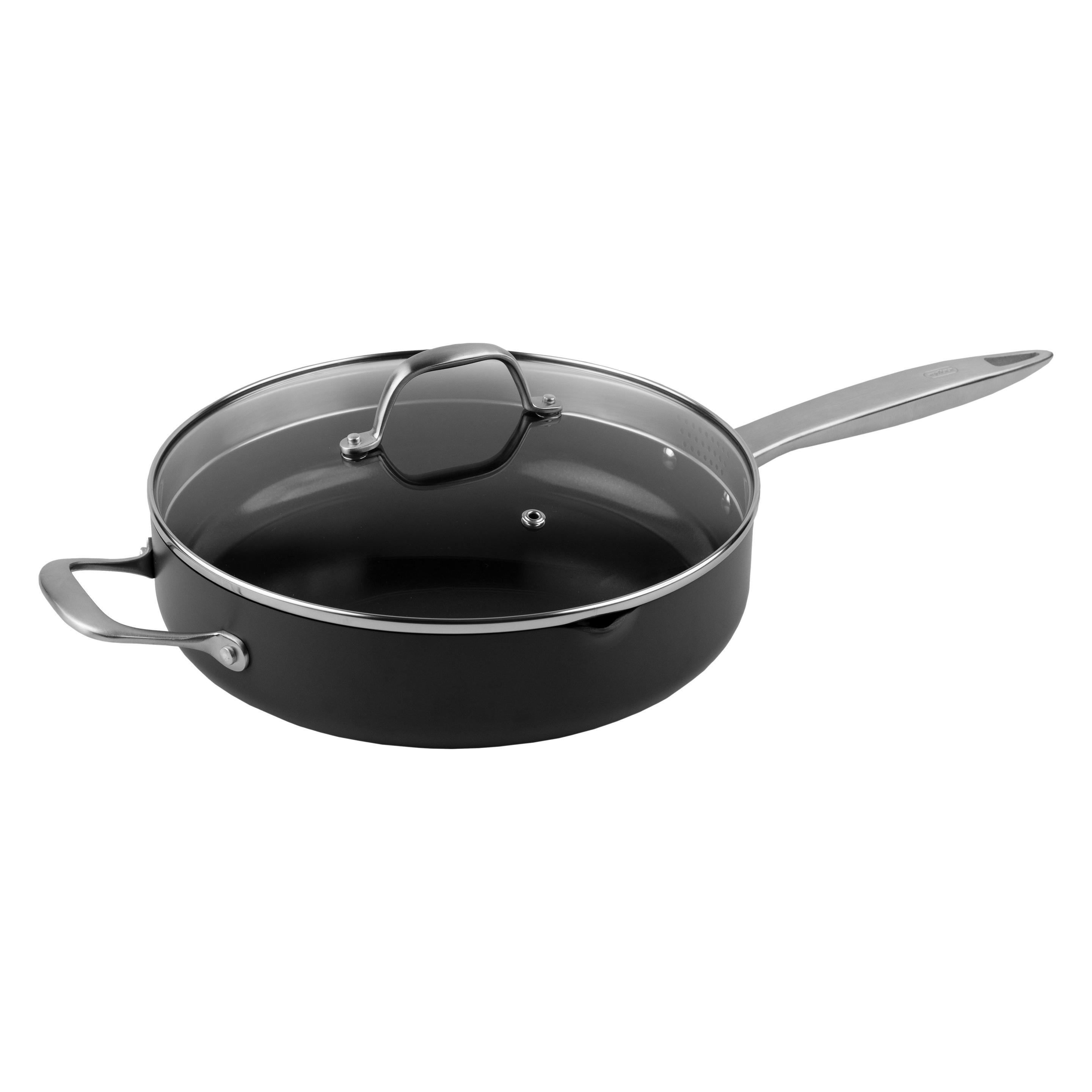 Zyliss Bratpfanne mit Glasdeckel Ultimate Pro (Bratpfanne, Aluminium, Edelstahl, 28 x 14.40 cm) (E980278)