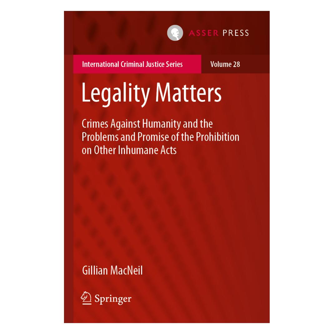 Springer Legality Matters (Englisch, Softcover, Gillian MacNeil) (56236688)