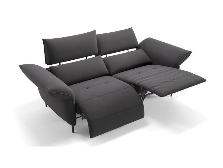 Stoff Relaxsofa BOSA 3-Sitzer Herz-Waage-Funktion Couch Sofagarnitur