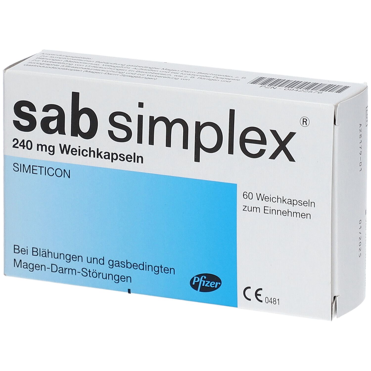 SAB simplex 240 mg Weichkapseln 60 St