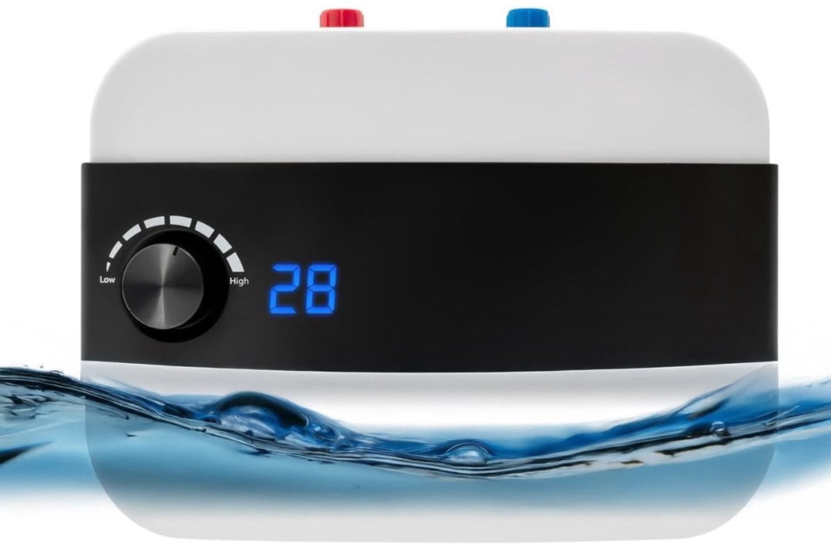 VELTRR Elektrische Doorstroomboiler met Display voor de Keuken in Wit en Zwart