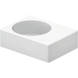 Duravit Scole Waschtisch, 615x460mm, mit Überlauf, 1 Hahnloch vorgestochen, Beckenposition links, 0684600000, Farbe: Weiß