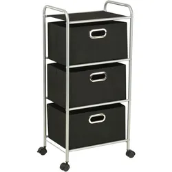 vidaXL Regal mit 3 Aufbewahrungsboxen Stahl und Vliesstoff