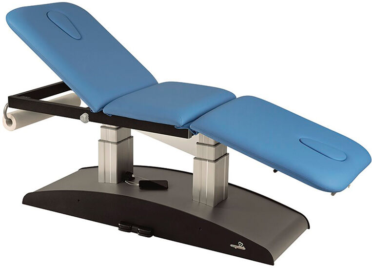 Marquesa elétrica Ecopostural: Elevação vertical, duplo buraco facial ergonómico e três corpos (62x198 cm)