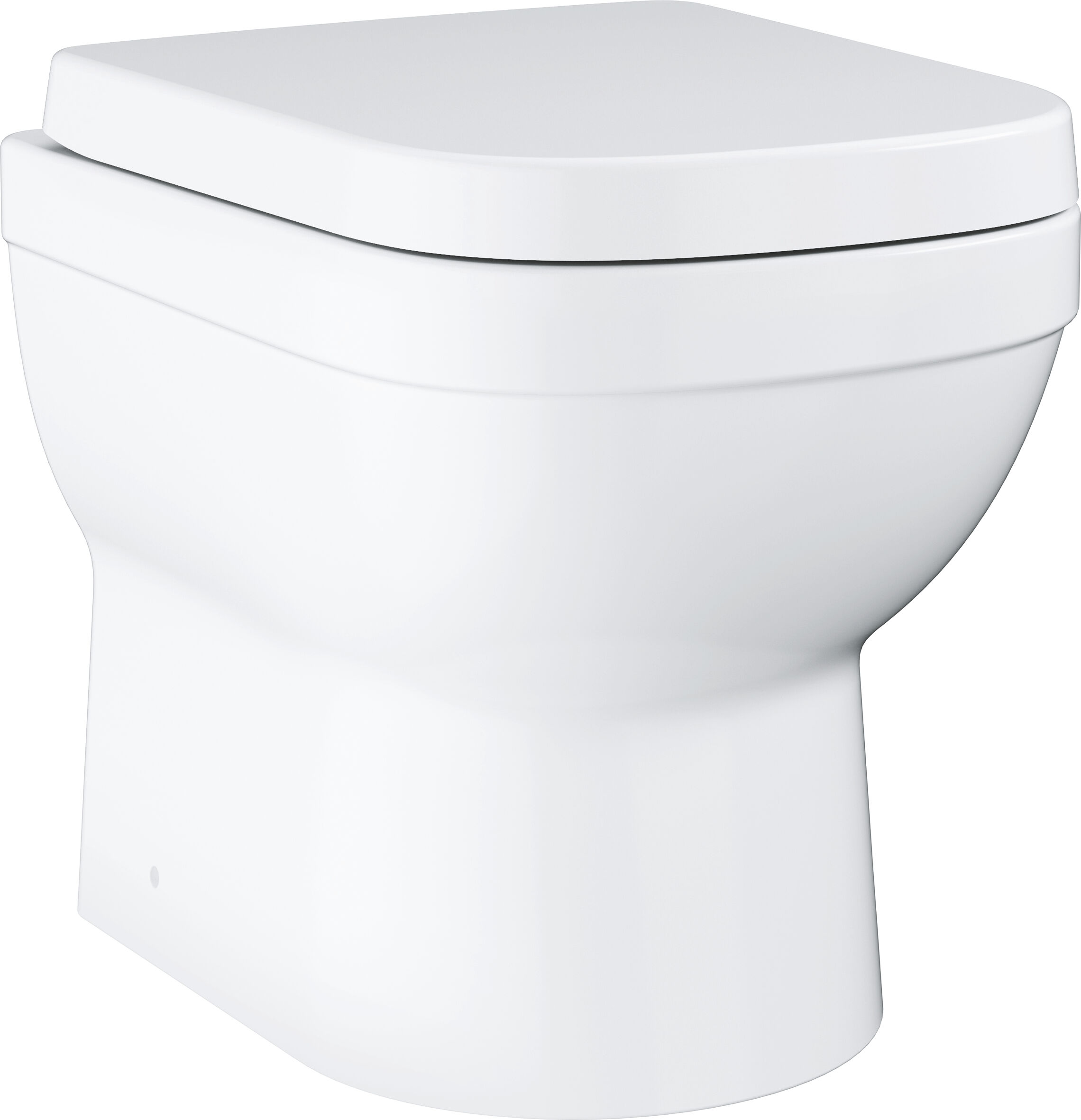 Grohe Euro Céramique de salle de bain piédestal Céramique de salle de bain match3 WC blanc alpin, sans monture, Universel , avec couvercle
