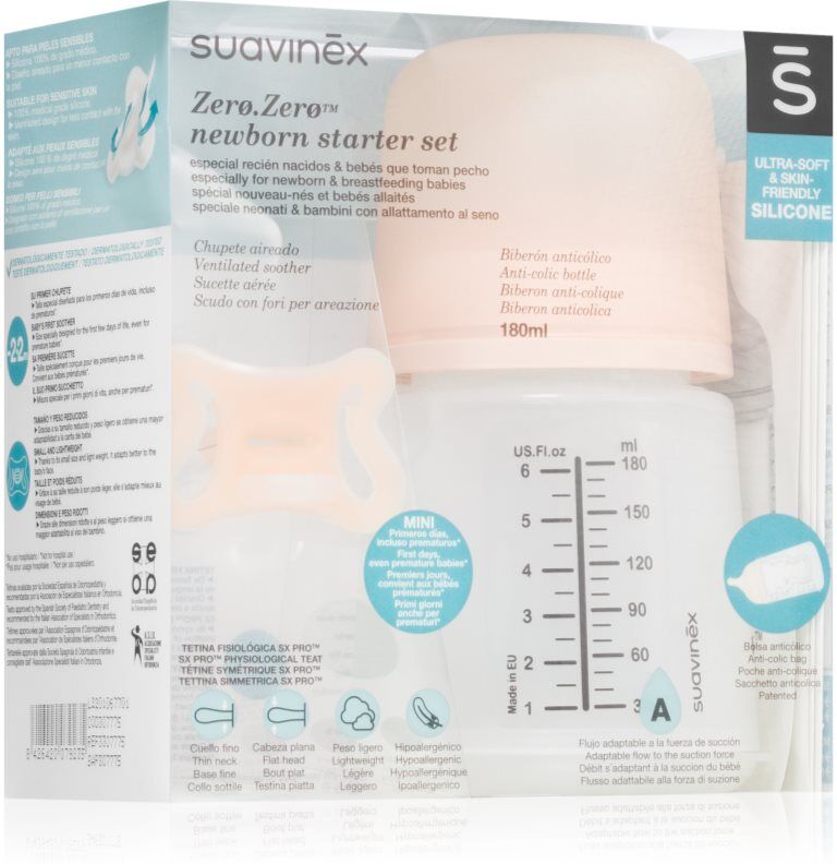 Suavinex Zero Zero Newborn Starter Set coffret cadeau pour bébé
