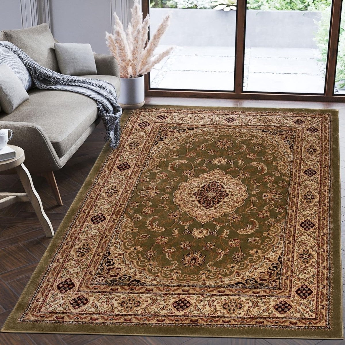 Traditioneel Oosters Vloerkleed Groen - 70 x 140 cm