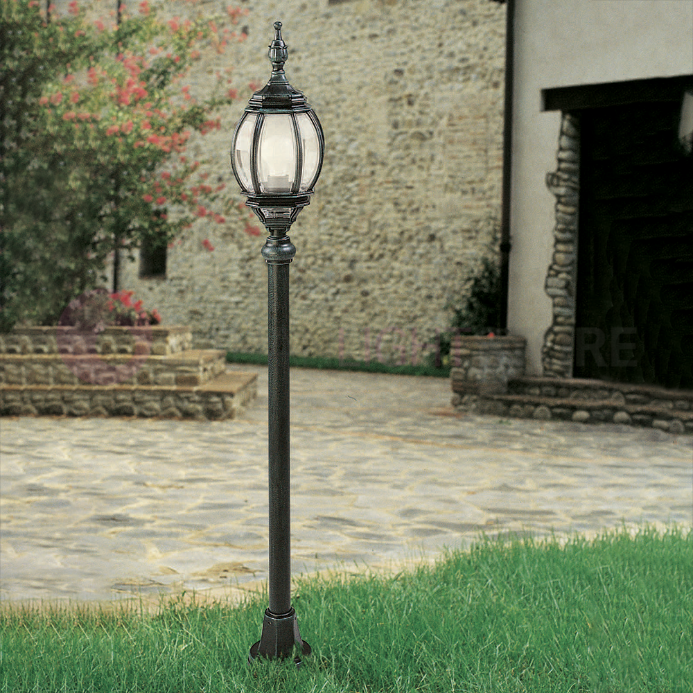 Parigi Lampione Da Giardino Classico H. 120 In Alluminio Per Esterno