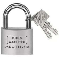AV-Vorhangschloss, Alutitan 770 50, Aluminium massiv titan