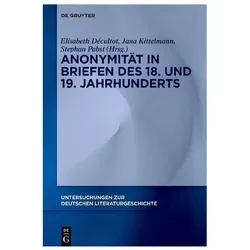 Anonymität in Briefen des 18. und 19. J, Fachbücher