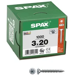 SPAX® Universalschrauben T10 3x20 1000 St.