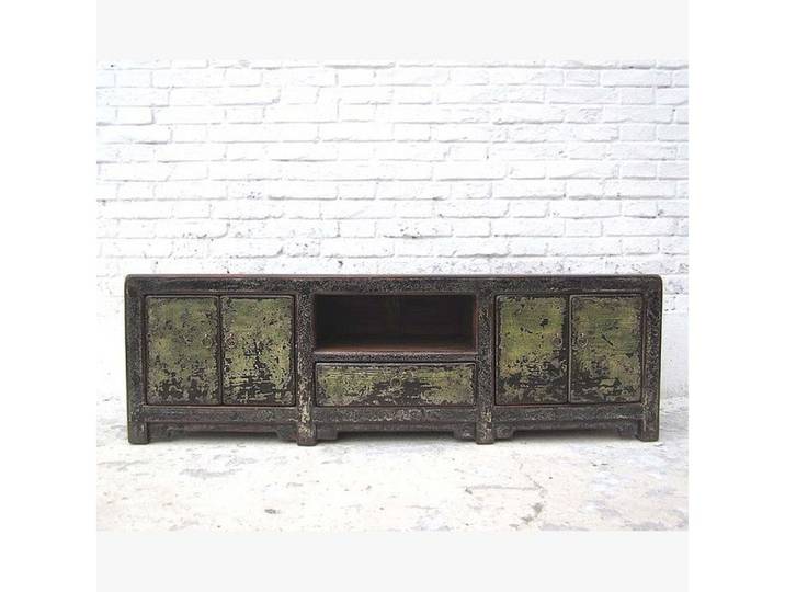 Luxury-Park-Direct Kommode China shabby chic Lowboard für TV Flachbildschirm Pinie schmutzgrau