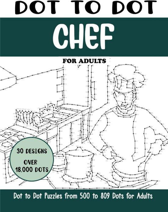 Punt tot Punt Puzzelboek voor Volwassenen: Uitdagende Chef Themapagina's