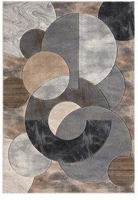 MDA Rugs Alexia Collection Modern Circle Design Area Rug
