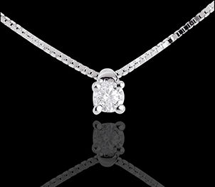 Edenly Collier SolitÃ¤r in Weissgold