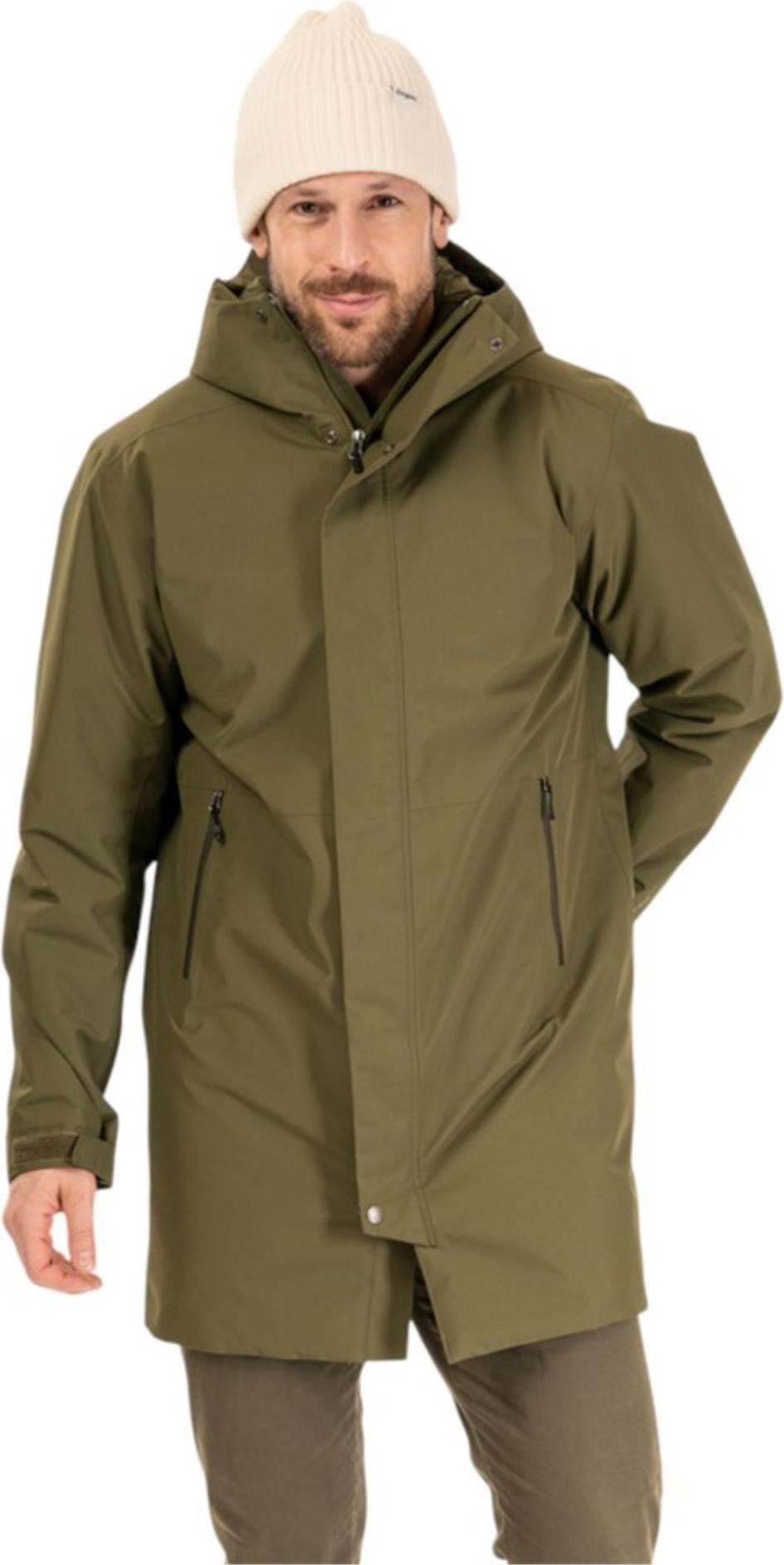 Oslo Insulated Shell Coat Men dark green mud (13655) L