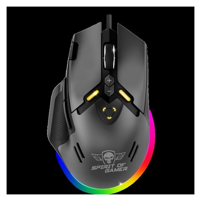 Spirit Of Gamer Mouse Elite M60 Weiss RGB 8000 DPI 12000 dpi (Kabelgebunden, Kabellos) (PERSPISEM60BK)