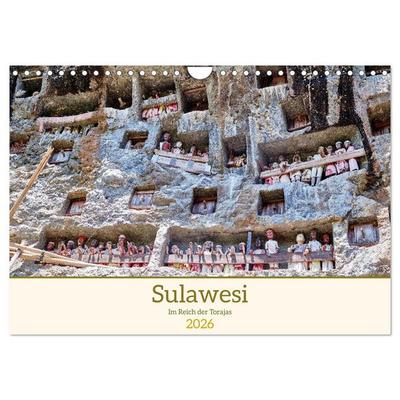 Sulawesi Im Reich der Torajas (Wandkalender 2026 DIN A4 quer), CALVENDO Monatskalender