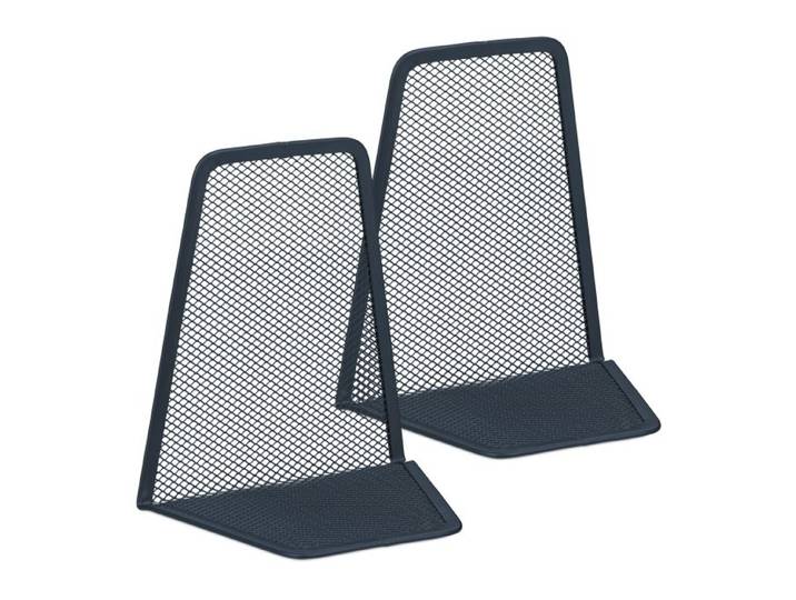 Relaxdays Metall Buchstütze im 2er Set