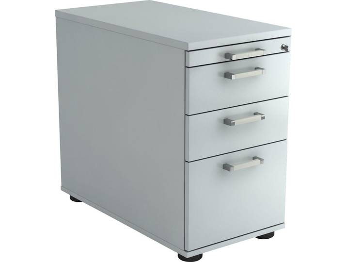 Venda Anstellcontainer, Grau, Kunststoff, 4 Schublade(n) Schubladen, 42.8x72-76x80 cm, umfangreiches Zubehör erhältlich, Beimöbel erhältlich, Büromöbel, Büromöbel-Sets & Büromöbel-Serien, Büromöbelserien