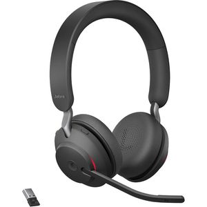 Jabra Headset Evolve2 65 MS Teams Stereo, USB-A, Bluetooth, On-Ear