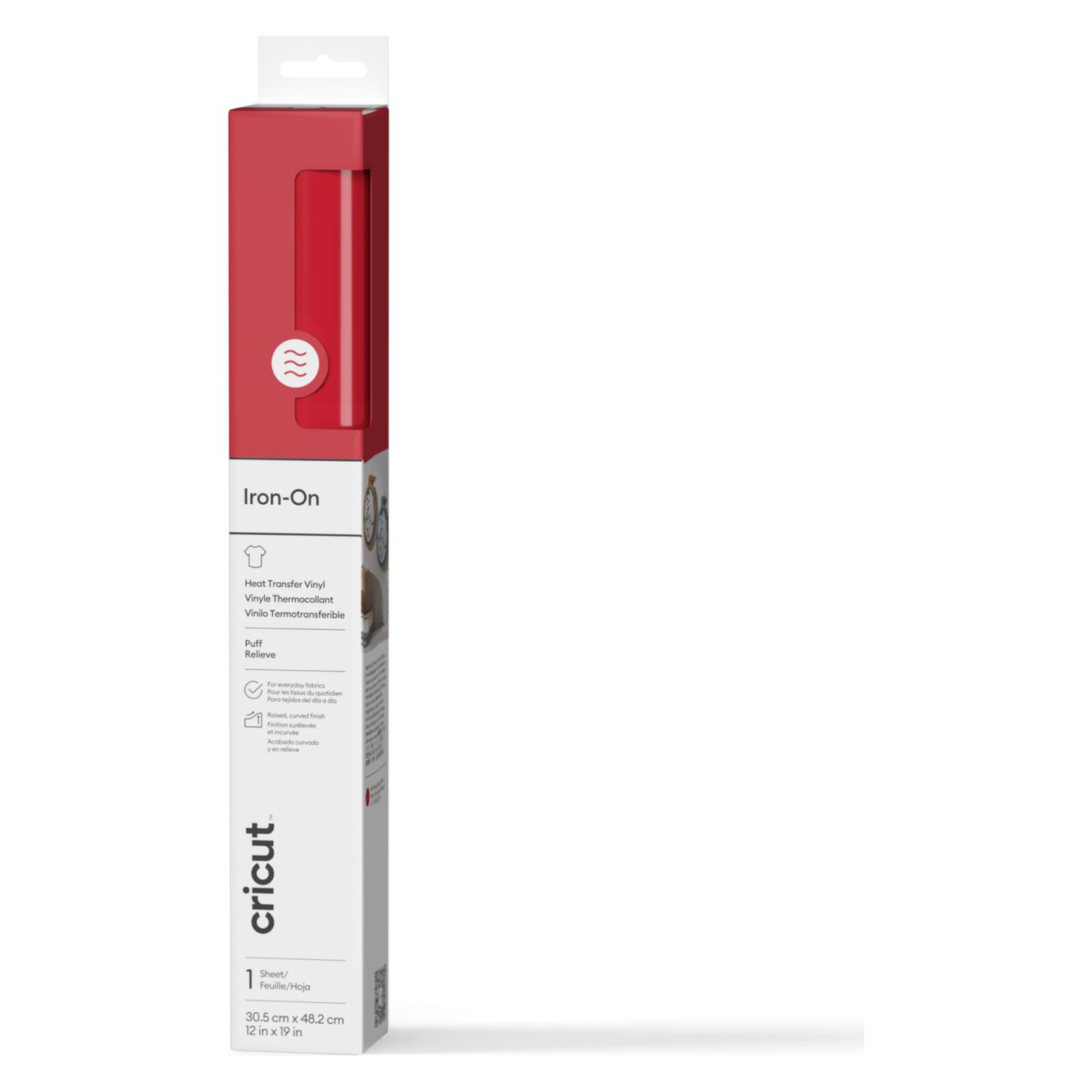 Cricut Puff Iron-On RED 30x48cm (2011773)