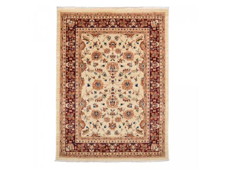 Tapis orient motif ethnique, idéal pour un salon, beige 120x180