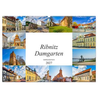 Ribnitz Damgarten Impressionen (Wandkalender 2027 DIN A2 quer), CALVENDO Monatskalender