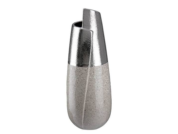 Vase Cut Marmo 16 x 38 x 16cm Gris