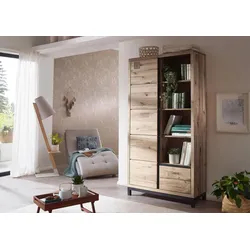 Bücherregal Wildeiche 100x40x200 bianco geölt VILLANDERS #239