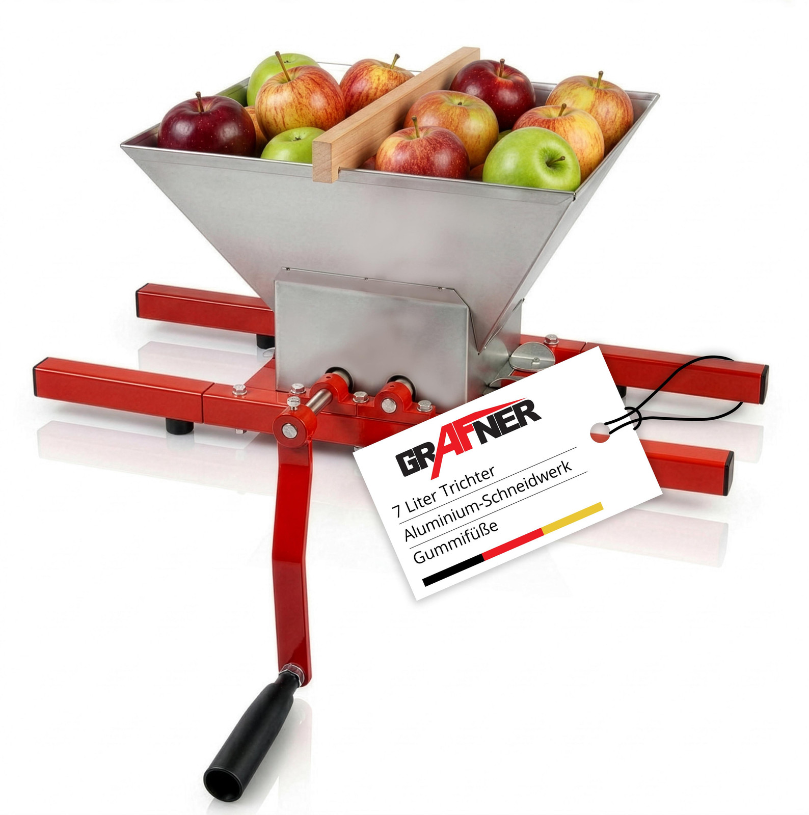Grafner Fruitmolen en sapmachine voor het persen van fruit