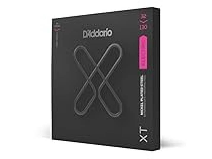 D'Addario XTB32130, cordes XT pour basse en acier plaqué nickel, Regular Light, 6 cordes, 32-130