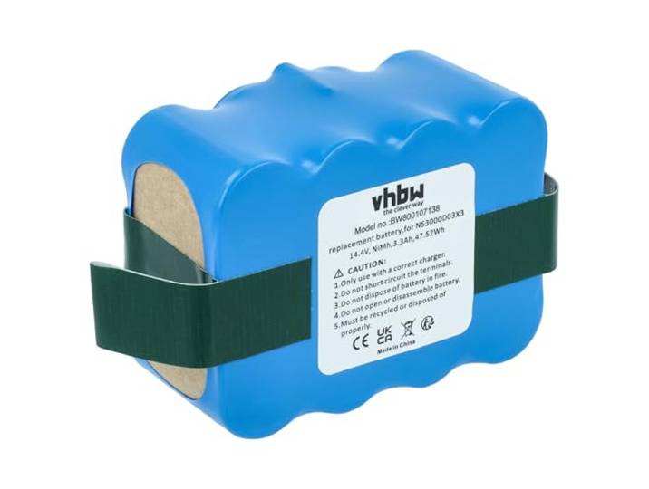 vhbw Batterie NiMH 3300mAh (14.4V) pour aspirateur\, Home Cleaner Compatible avec Samba XR210\, XR210C remplace YX-Ni-MH-022144\, NS3000D03X3.