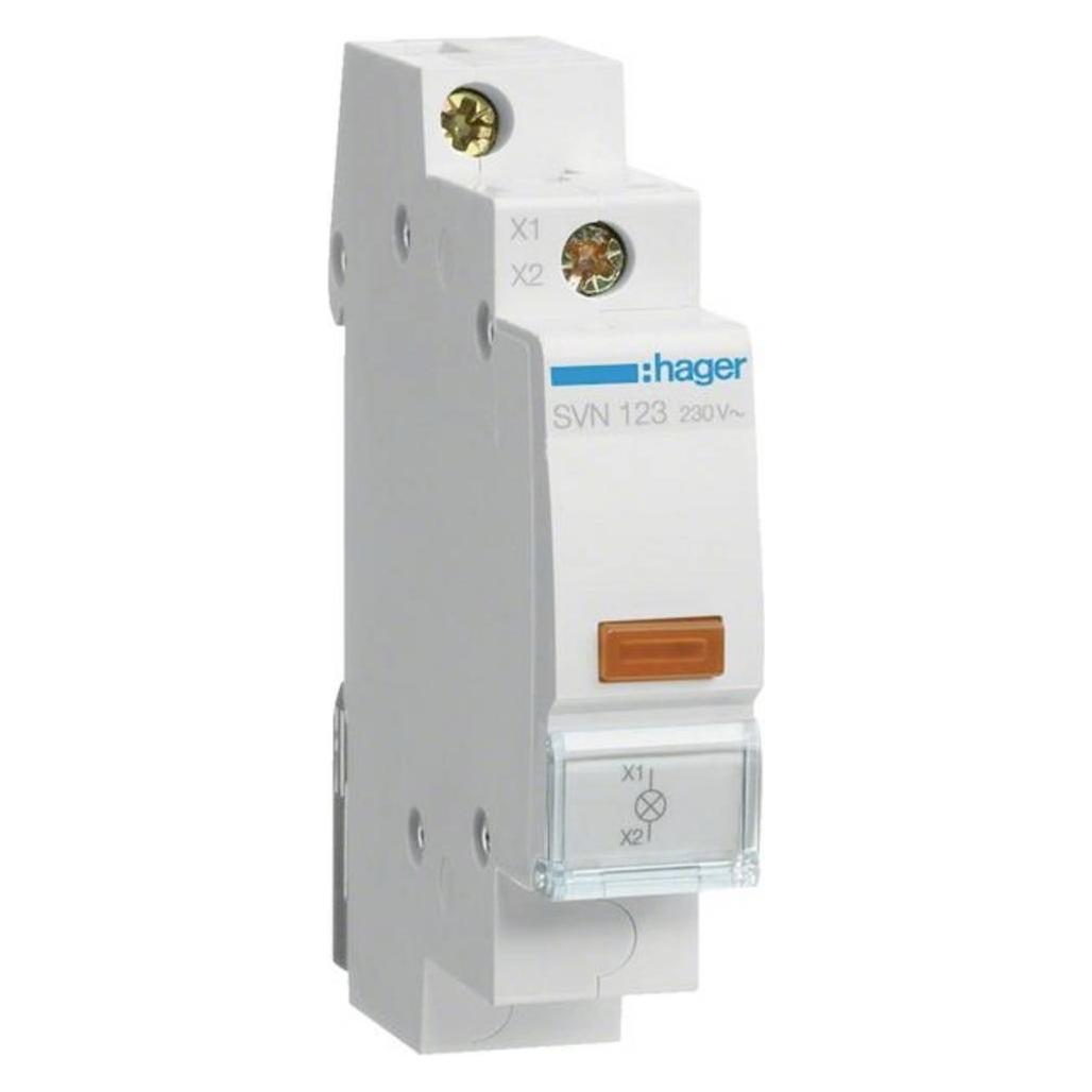 Hager HAG SVN123 LED Leuchtmelder orange 230VAC (SVN123)