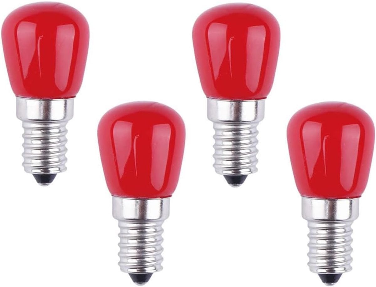 Set van 4 Rood LED-gloeilampen van 3W voor decoratieve verlichting