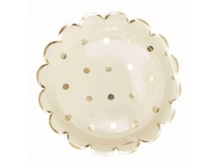 Scrapcooking - Assiette Carton X8 Gold 23cm