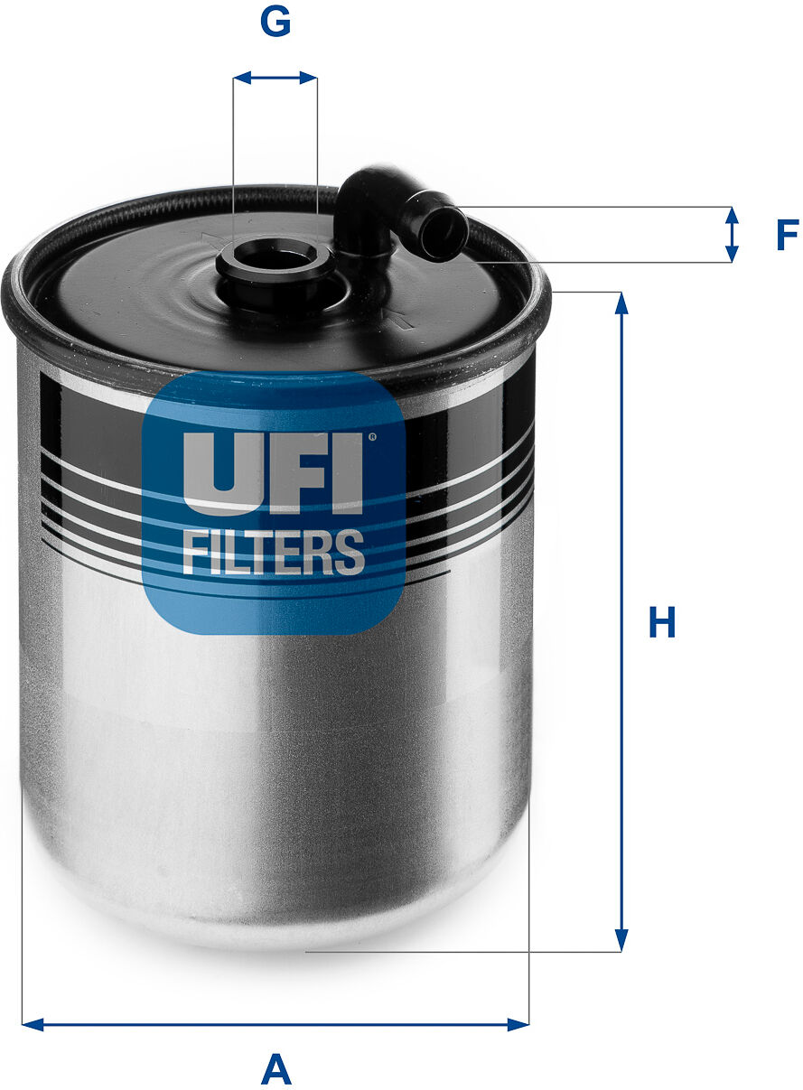 Ufi Kraftstofffilter 2442900 Filtereinsatz 105mm Für Mercedes