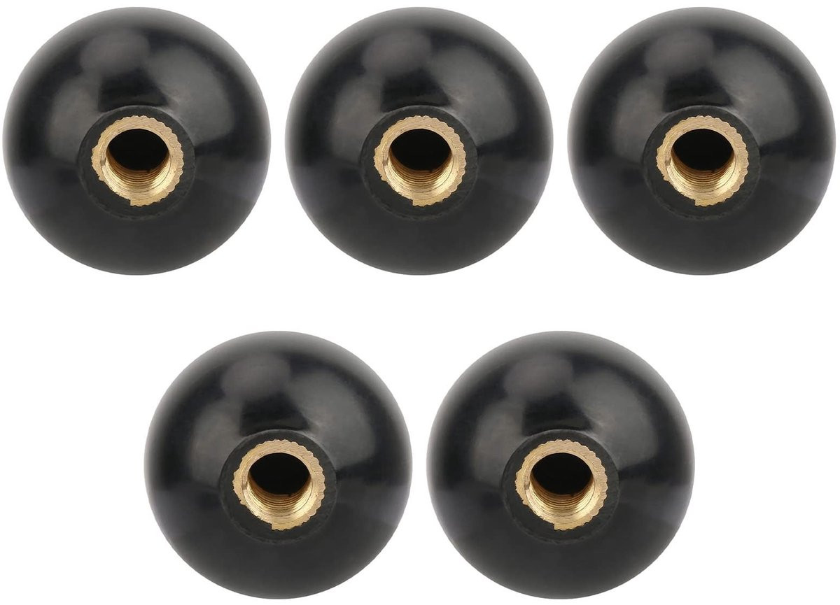 Allecto Ball Grip Rotary Knop - M10 x 35 mm - Kunststof - Zwart
