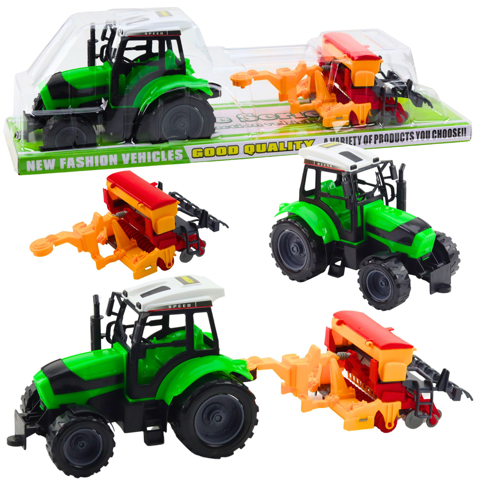 Lean Toys Set Van Tractor Met Zaaimachine