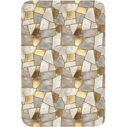 WC-VORLEGER Mosaik - Marmor - Gold Toilettenvorleger 60x90 cm